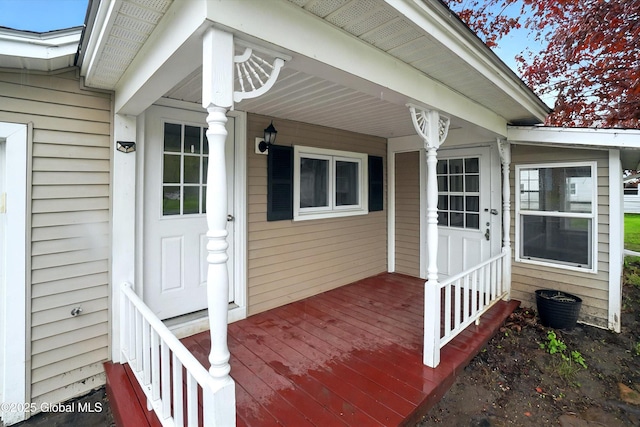 286 State Hwy Unit 80, Fort Plain, NY 13339 - view of exterior entry with a porch