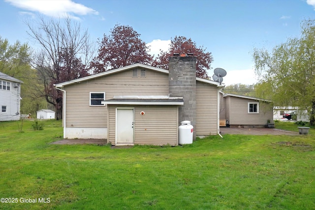 286 State Hwy Unit 80, Fort Plain, NY 13339 - rear view of house featuring a lawn and a chimney