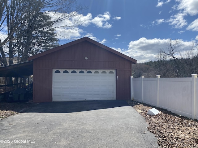 470 Middle Grove Rd, Greenfield, NY 12850 - garage with a detached garage and fence