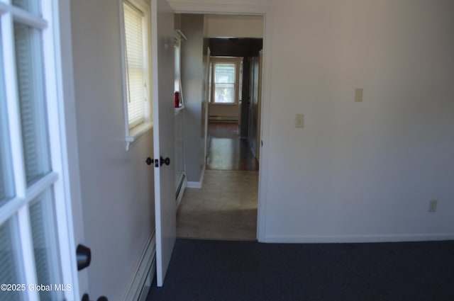 178 Spring St, Albany, NY 12203 - hall featuring baseboard heating and baseboards