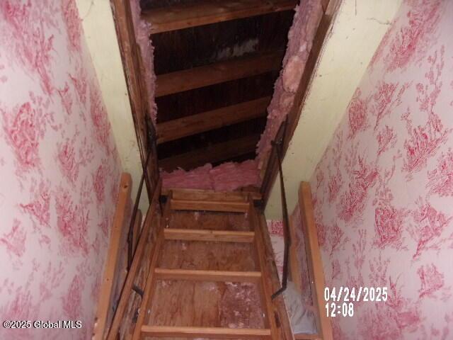 view of stairway
