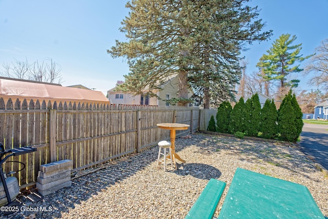view of patio / terrace featuring a fenced backyard