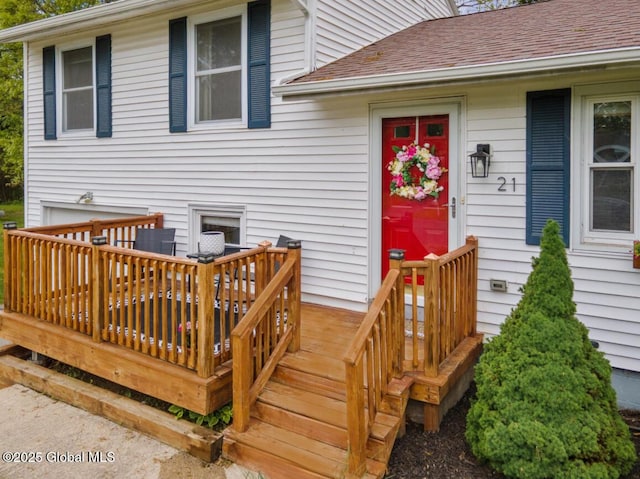 21 St Charles Pl, Saratoga Springs, NY 12866 - view of wooden deck
