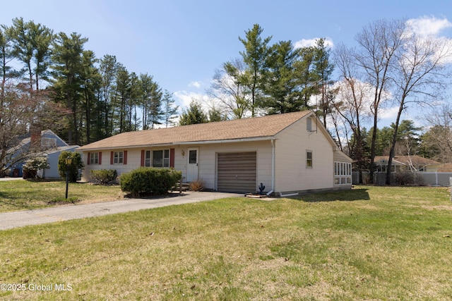 19 Centennial Dr, Queensbury, NY 12804 - ranch-style house with a garage and driveway