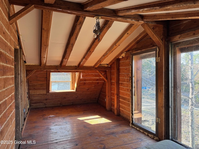 view of attic