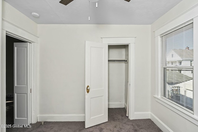 1261-1263 The Plz, Schenectady, NY 12308 - unfurnished bedroom with carpet floors, baseboards, and a closet
