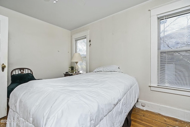 1261-1263 The Plz, Schenectady, NY 12308 - bedroom featuring crown molding, wood finished floors, and baseboards