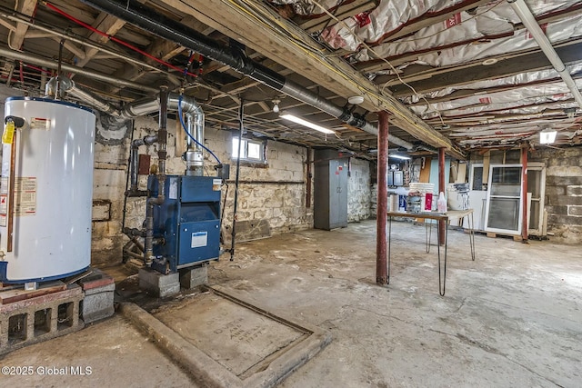 1261-1263 The Plz, Schenectady, NY 12308 - basement featuring water heater