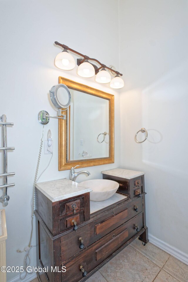 107 Wilderness Way, Stephentown, NY 12169 - bathroom with vanity and tile patterned flooring