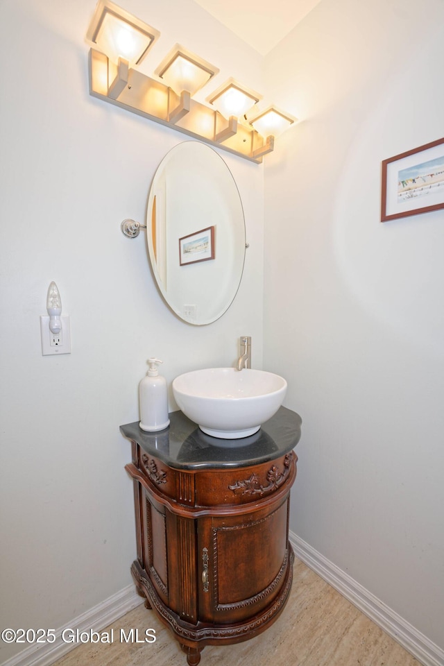 107 Wilderness Way, Stephentown, NY 12169 - bathroom with vanity and wood finished floors