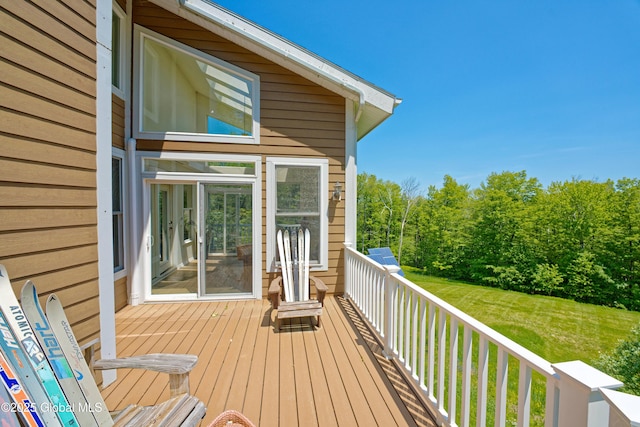 107 Wilderness Way, Stephentown, NY 12169 - wooden deck with a yard