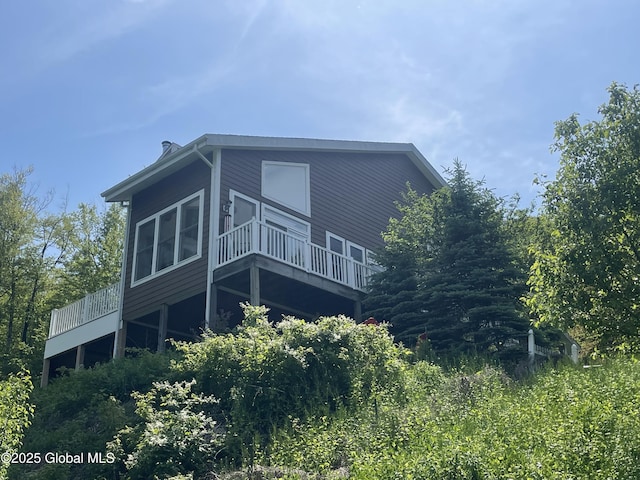 107 Wilderness Way, Stephentown, NY 12169 - view of home's exterior featuring a wooden deck