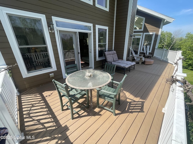 107 Wilderness Way, Stephentown, NY 12169 - deck with outdoor dining area
