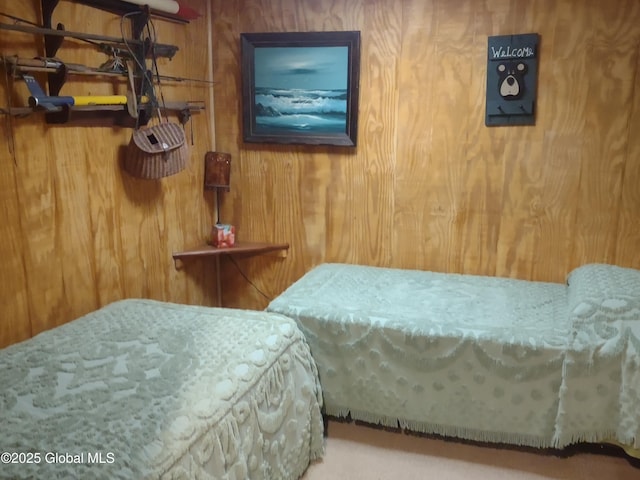 1486 County Highway 112, Caroga, NY 12032 - bedroom with wooden walls