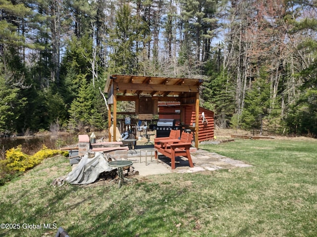 1486 County Highway 112, Caroga, NY 12032 - view of yard with a forest view