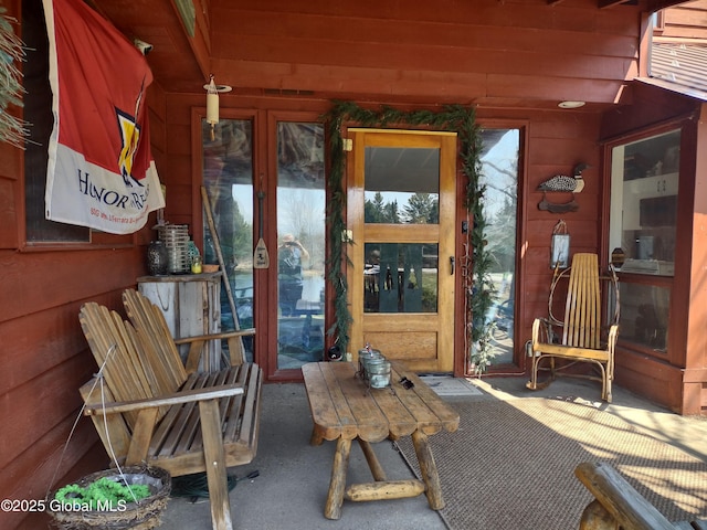 1486 County Highway 112, Caroga, NY 12032 - property entrance featuring french doors