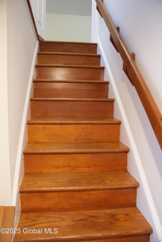 view of stairs