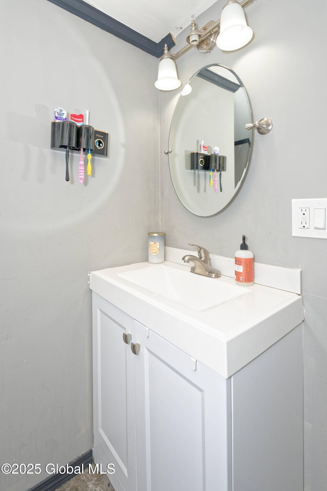 bathroom featuring vanity