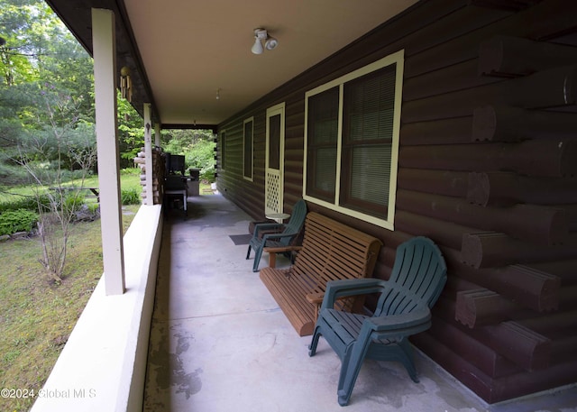 view of patio / terrace with a porch