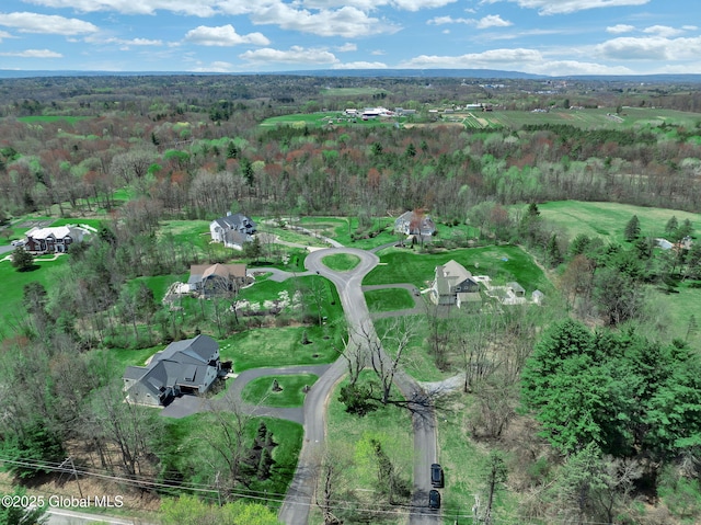 aerial view with a view of trees