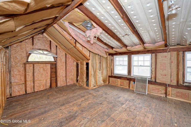 attic with a healthy amount of sunlight