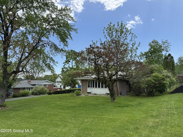 15 Campus View Dr, Colonie, NY 12211 - view of grassy yard with central AC