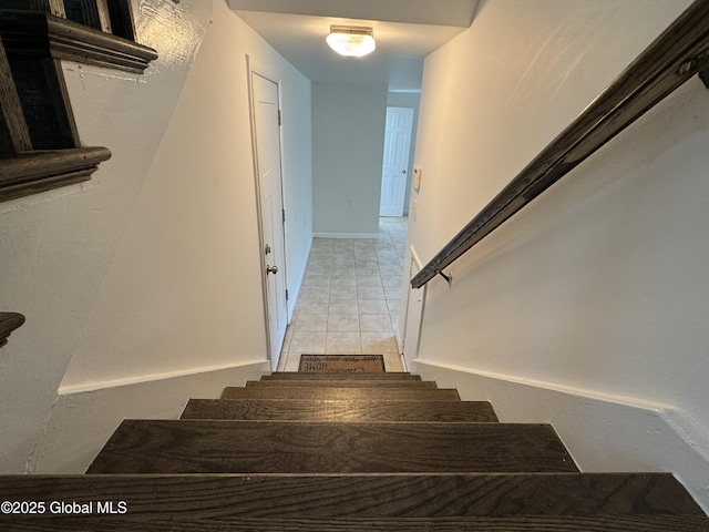 15 Campus View Dr, Colonie, NY 12211 - staircase featuring tile patterned flooring and baseboards