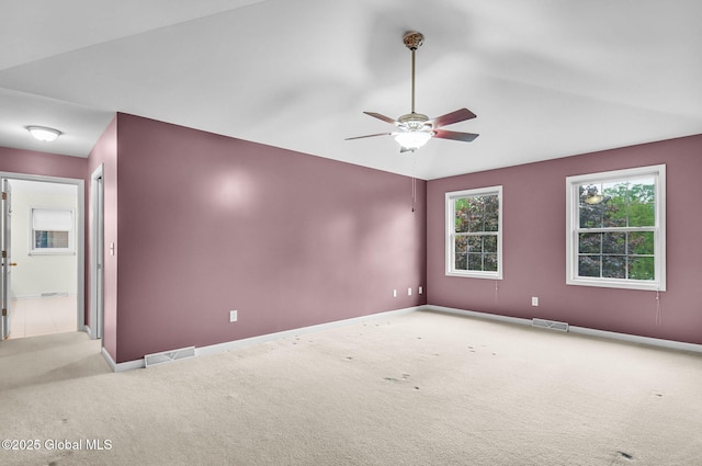 23 Jarose Pl, Clifton Park, NY 12065 - carpeted spare room with ceiling fan, baseboards, and lofted ceiling