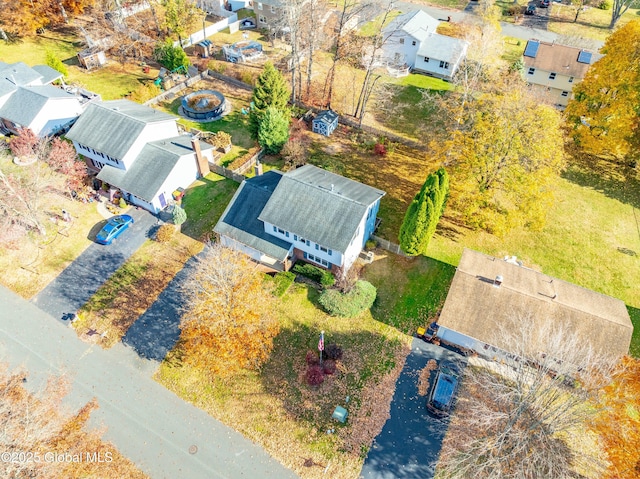 bird's eye view featuring a residential view