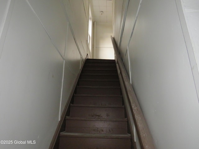 view of stairway
