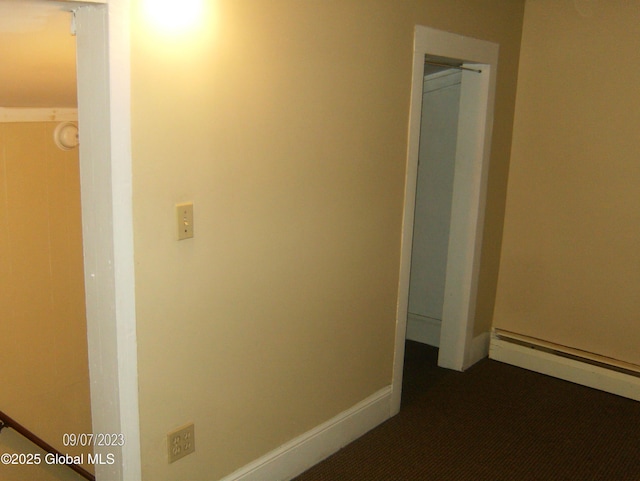 21 Depot St, Greenwich, NY 12834 - hall with baseboard heating and baseboards