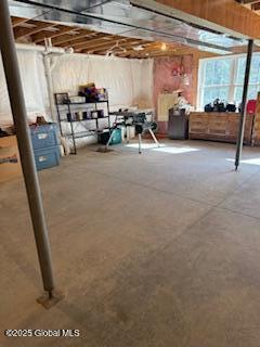 view of basement