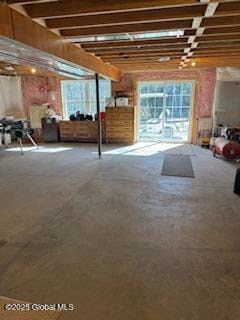 view of basement