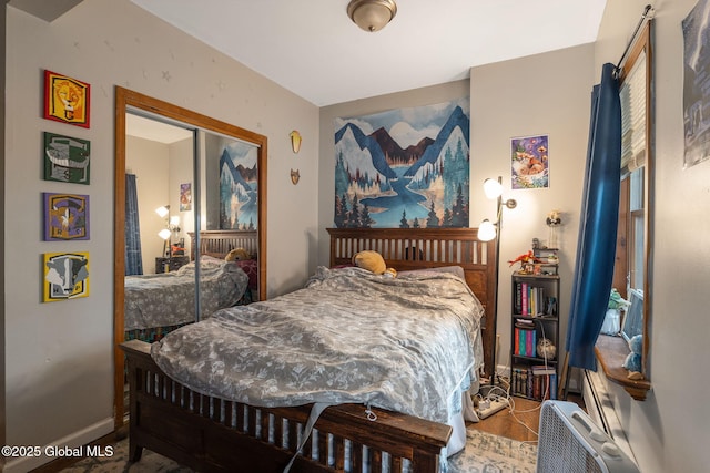 bedroom with baseboards