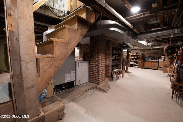 71 S Rd, Hampton, NY 12887 - unfinished basement featuring refrigerator