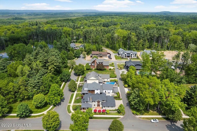 20 Oak Ridge Blvd, Saratoga Springs, NY 12866 - birds eye view of property featuring a view of trees and a residential view