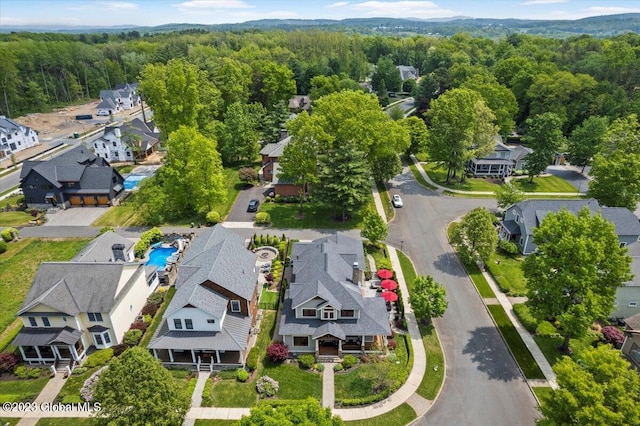 20 Oak Ridge Blvd, Saratoga Springs, NY 12866 - aerial view featuring a forest view and a residential view