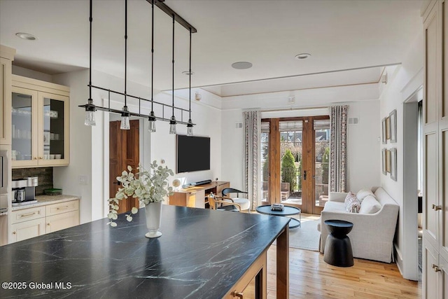20 Oak Ridge Blvd, Saratoga Springs, NY 12866 - dining area featuring recessed lighting, french doors, and light wood finished floors