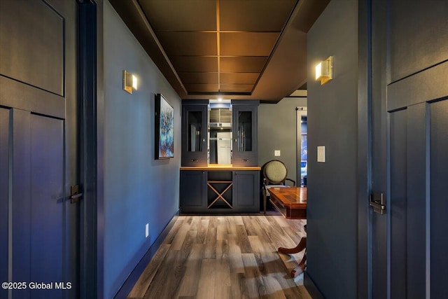 20 Oak Ridge Blvd, Saratoga Springs, NY 12866 - bar featuring baseboards and wood finished floors