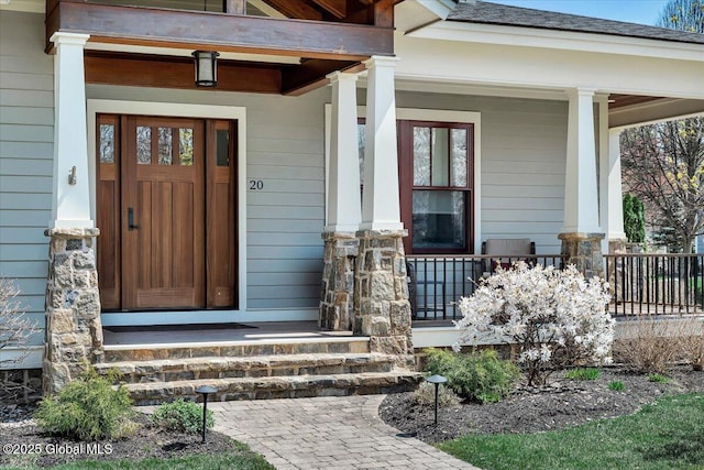 20 Oak Ridge Blvd, Saratoga Springs, NY 12866 - view of exterior entry featuring a porch