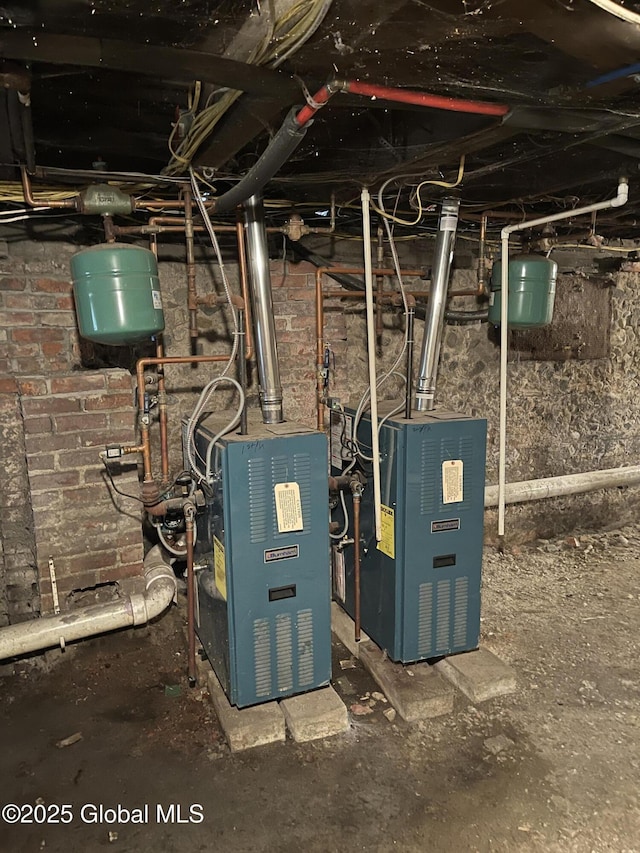 utility room with a heating unit