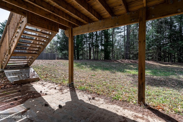 23 Locust Ridge Dr, Corinth, NY 12822 - view of yard with stairway