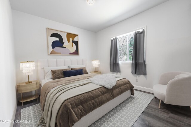 23 Locust Ridge Dr, Corinth, NY 12822 - bedroom with baseboards and wood finished floors