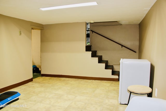 28 Puritan Dr, Rotterdam, NY 12306 - stairs with tile patterned floors and baseboards