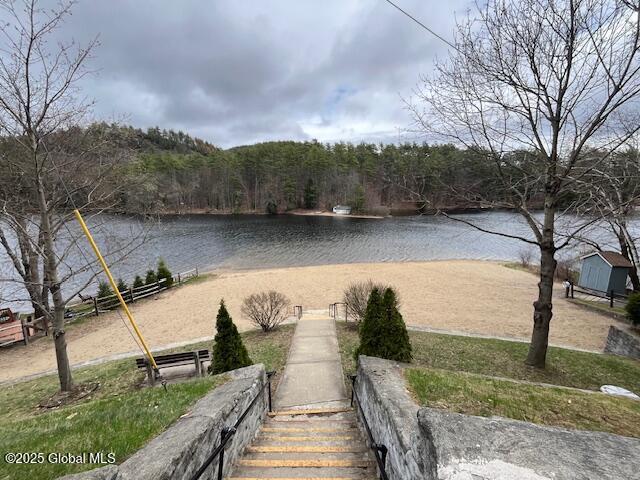 15-17 Pine Rd, Lake Luzerne, NY 12846 - water view featuring a wooded view