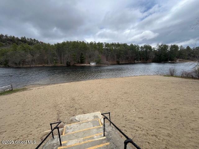 15-17 Pine Rd, Lake Luzerne, NY 12846 - view of water feature featuring a wooded view
