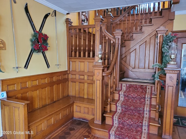 view of stairway