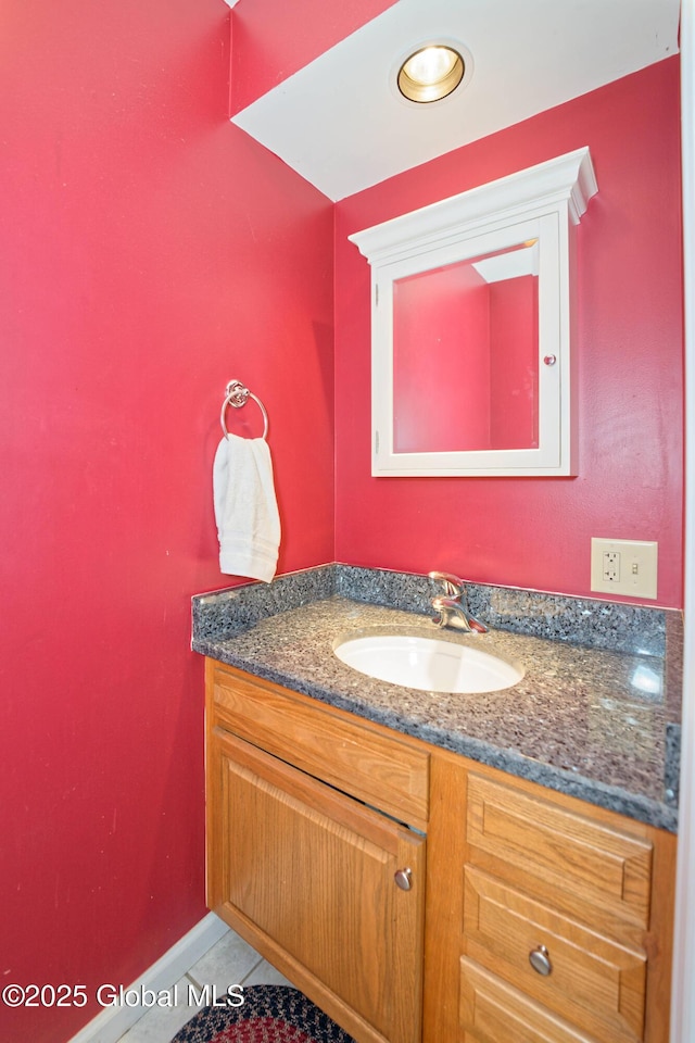 37 Old Hickory Rd, Brunswick, NY 12180 - bathroom featuring vanity and tile patterned floors