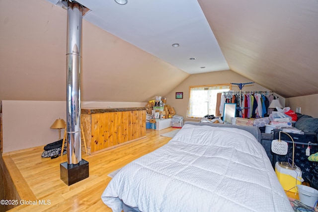 37 Old Hickory Rd, Brunswick, NY 12180 - bedroom with wood finished floors and lofted ceiling