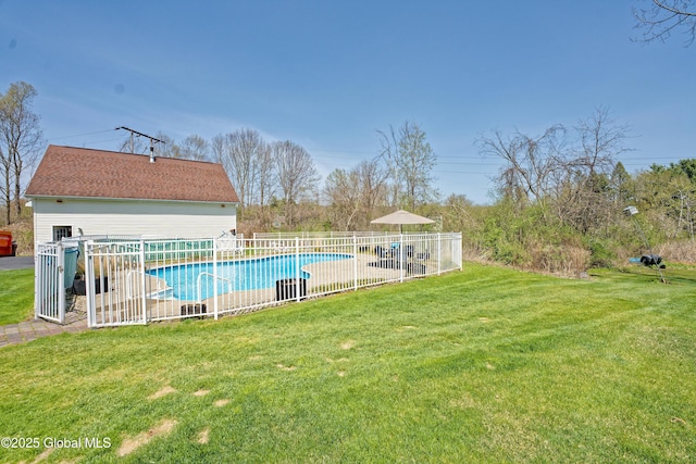 37 Old Hickory Rd, Brunswick, NY 12180 - view of swimming pool with a yard, fence, and a fenced in pool
